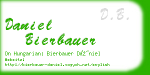 daniel bierbauer business card